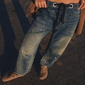 Free People We The Free Moxie Pull-On Barrel Jeans